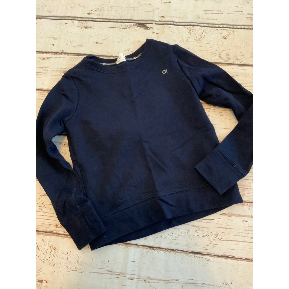 GapFit Kids G Dry Sweatshirt Navy Blue Long Sleeve Pullover Athletic Size M